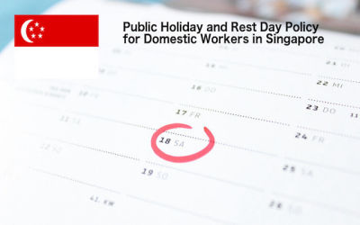 新加坡女佣的休息日和公共假期政策
