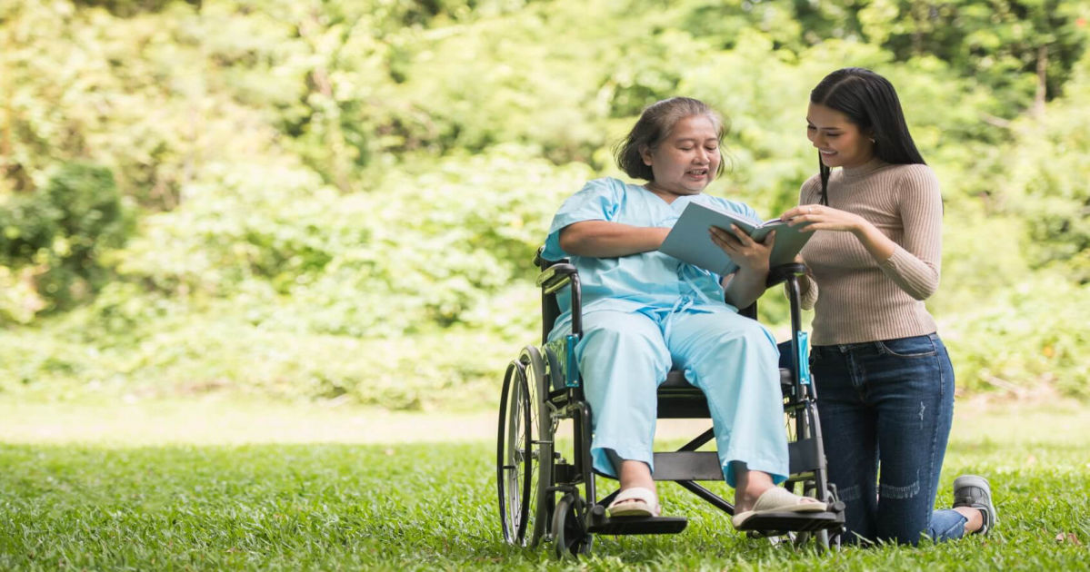 Helper with caregiver skills