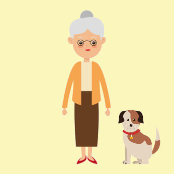 沙田港人婆婆帶著1隻貴賓犬