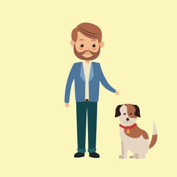 American Male (with dog) looking for helper